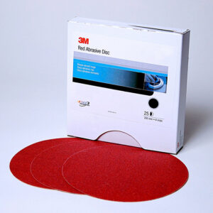 3M™ Red Abrasive Stikit™ Disc, 6 in, 100 discs per roll