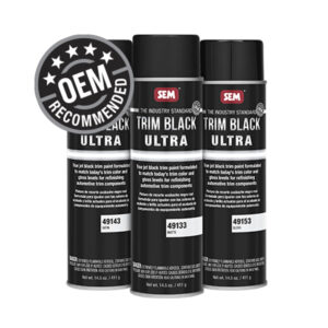 SEM® Trim Black Ultra 49133 Trim Paint, 20 oz Aerosol